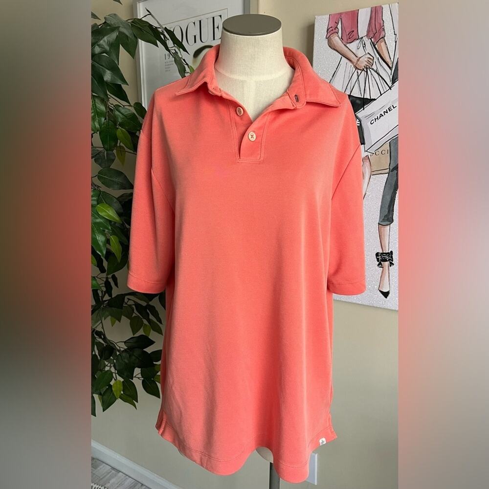 Rainforest Coastal Golf Soft Modal Coral Polo Shirt Mens Size Medium